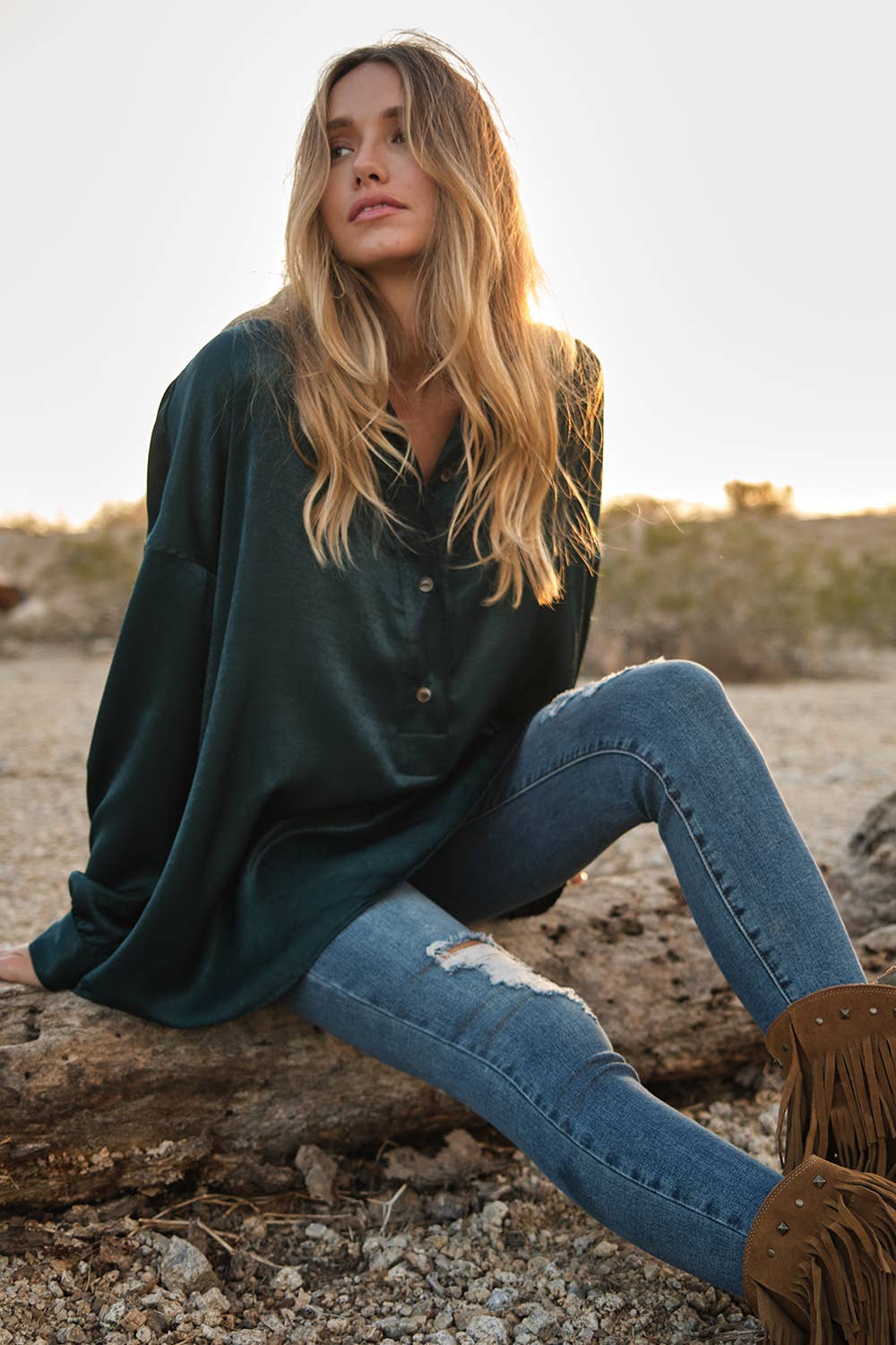 Naples Satin Blouse