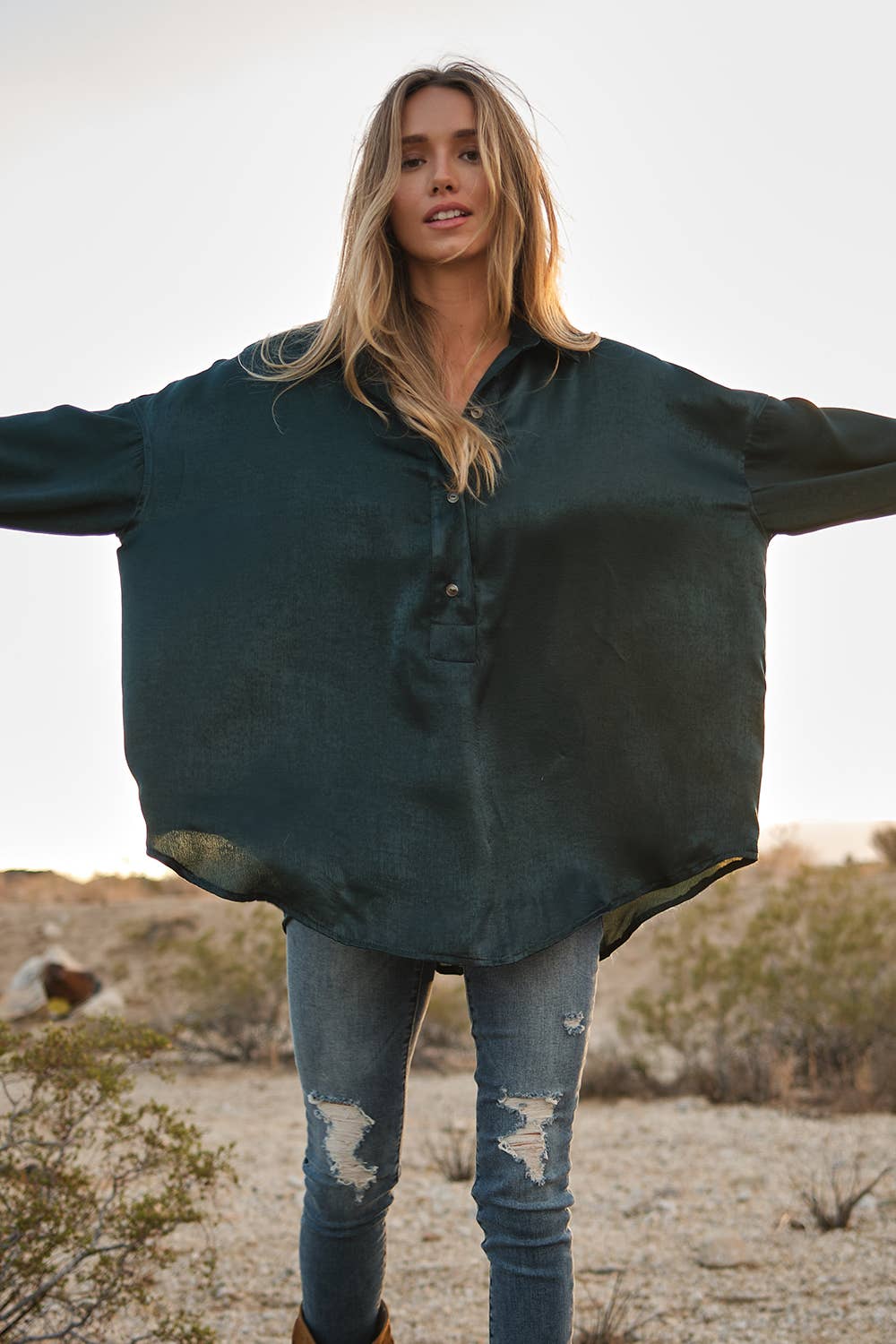 Naples Satin Blouse
