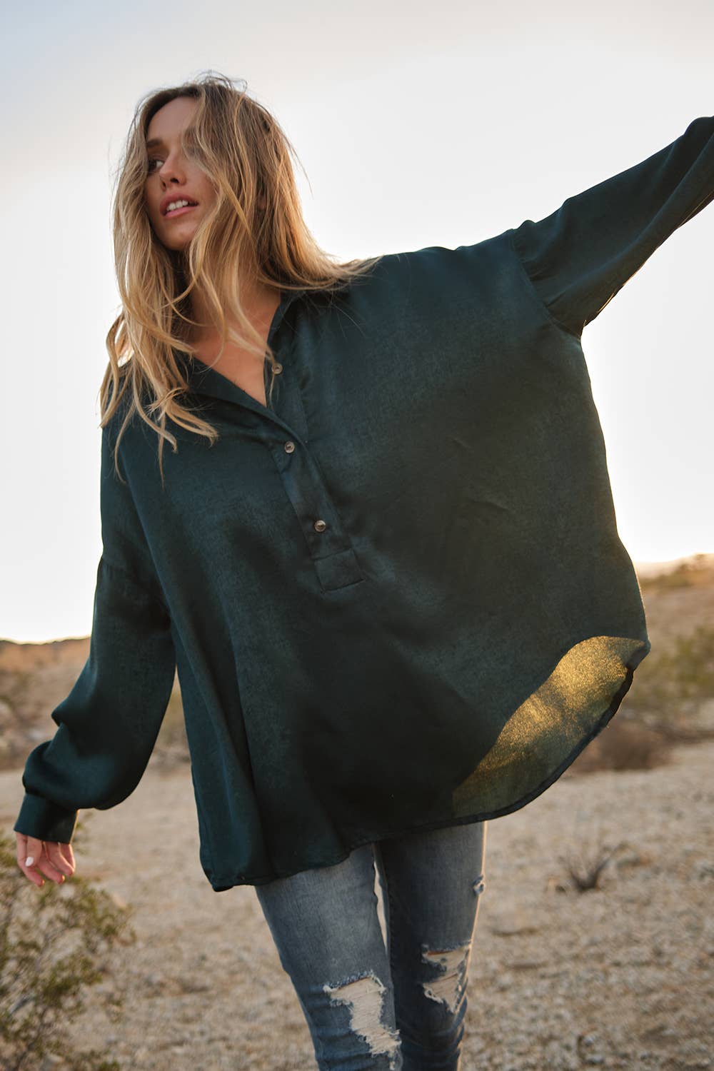 Naples Satin Blouse