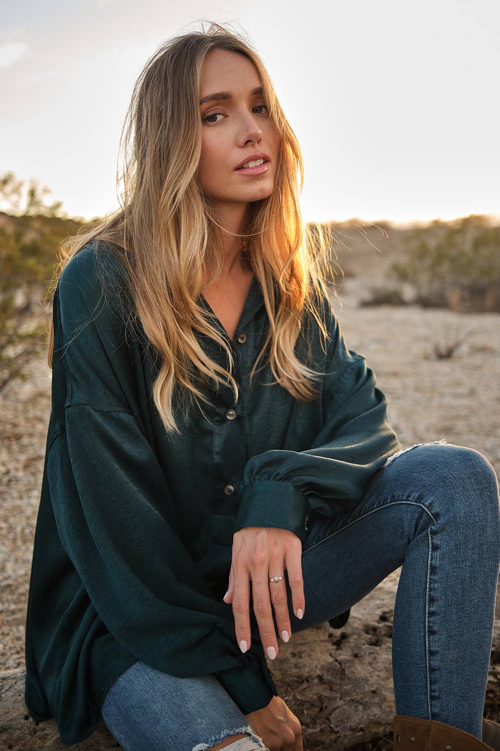 Naples Satin Blouse