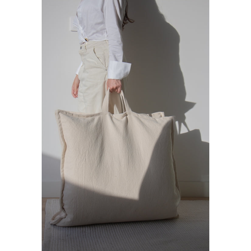 Floor Cushion Pouf - Cream