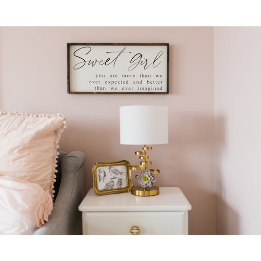 Sweet Girl Wood Sign