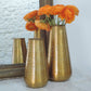 Golden Aluminum Cylinder Vase
