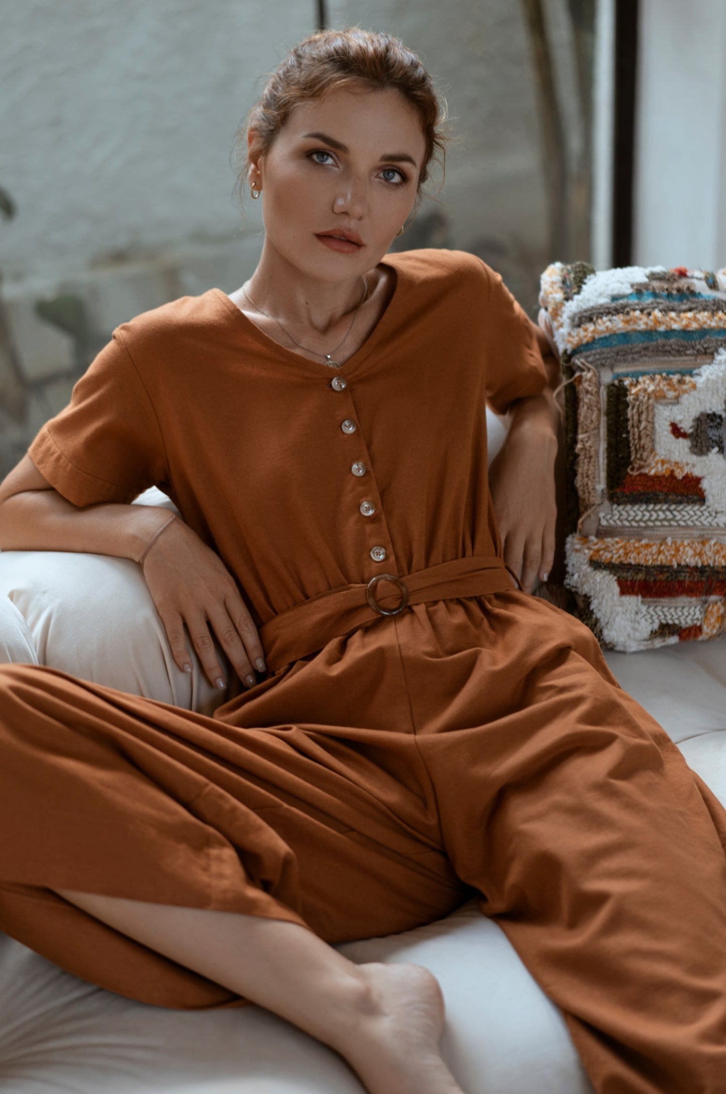 Afragola Linen Jumpsuit