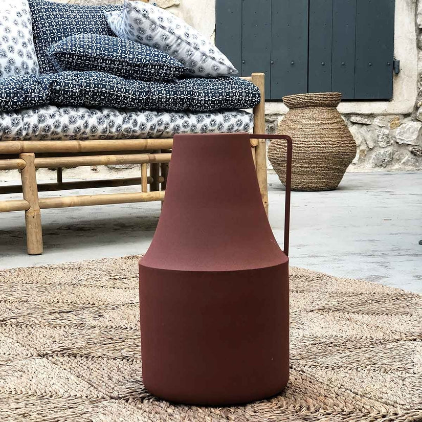 Terracotta Metal Milk Pot Vase
