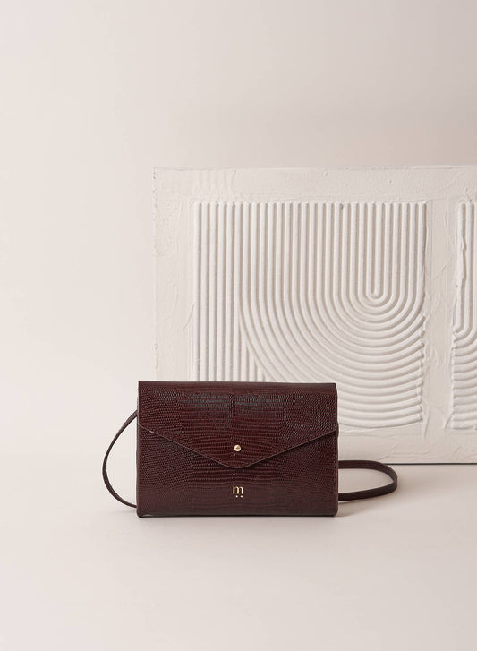 Capri Clutch - Burgundy